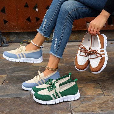 Women's Woven Mesh Casual Flat Shoes