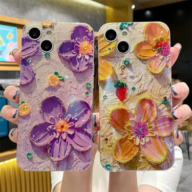 Oil Painting Flower Phone Case