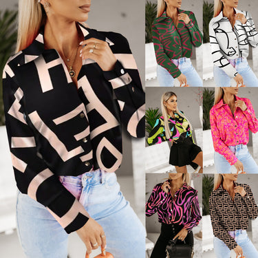 Printed Long Sleeve Tops