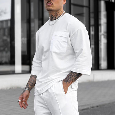 Men's Short-sleeved Trousers Two-piece Suit